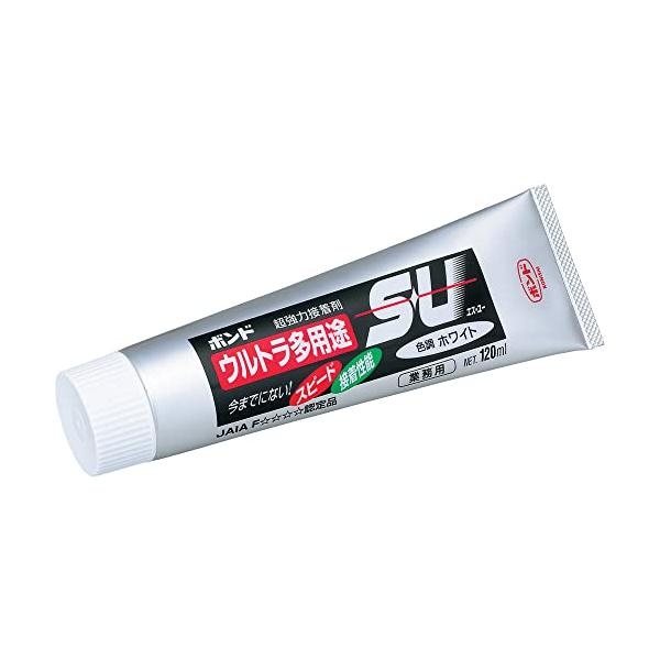 他サイト： ボンド ウルトラ多用途S・U ホワイト 120ml #04727 弾性接着剤 多用途接着剤 強力接着 高性能 屋内 屋外 スピードの商品画像