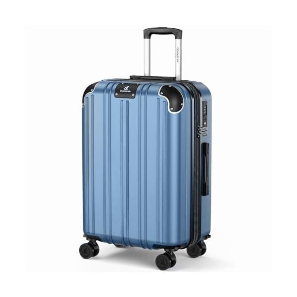 Globetrek] スーツケース Mサイズ 拡張機能付き 60L ブレーキ付き