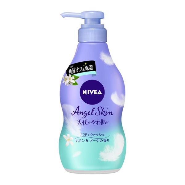 ◆商品名はコチラ：ニベア エンジェルスキン ボディウォッシュ サボン&amp;ブーケの香り ポンプ 480ml ◆商品情報：・スキンタイプ:全肌質対応・内容量:480ml・香り:サボン&amp;ブーケの香り ◆梱包時のサイズ：　高さ : 6...