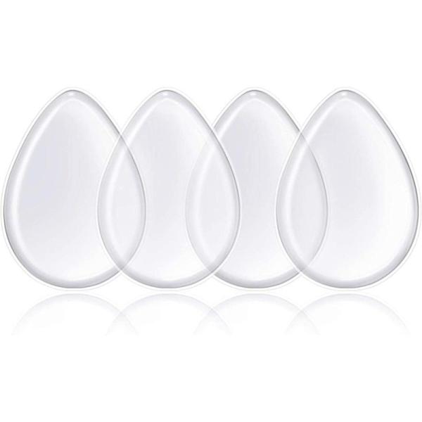 ◆商品名はコチラ：4本セット 水滴形 透明 シリコンパフ 清潔しやすい ファンデーションを吸わない ゲルパフ メイクスポンジ ゼリーパフ ◆商品情報：・【クリーニングが簡単】メイク後は洗って拭けば綺麗になるので、普通のスポンジで清潔すること...