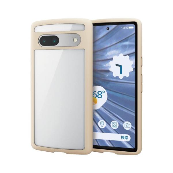エレコム Google Pixel 7a ケース 透明 耐衝撃 薄型 軽量 TOUGH SLIM LITE フレームカラー 背面クリア スト