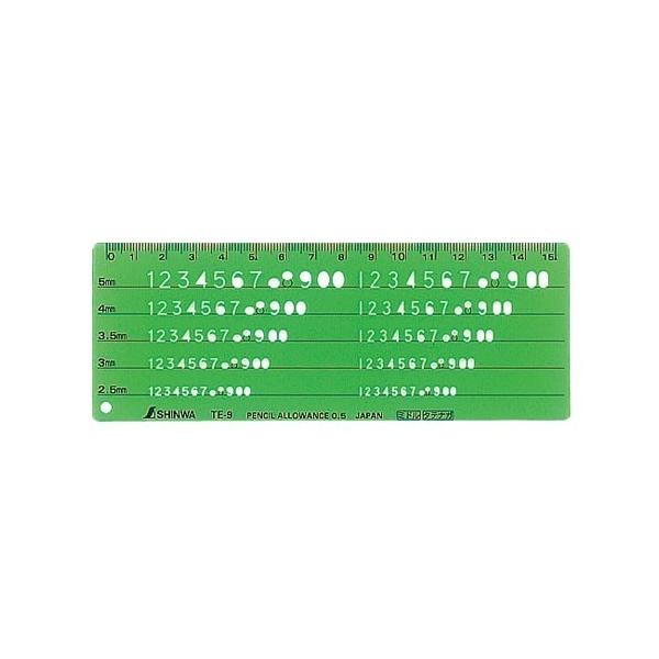 シンワ シンワ測定 テンプレート TE−9 数字記号定規 66016 （メール便