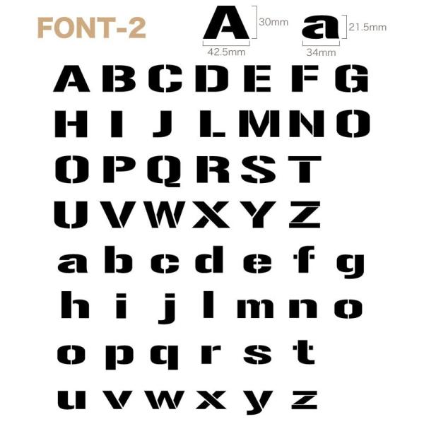 ステンシル グラフィティーステンシル アルファベット Sサイズ Font 2 メール便対応 10個まで Buyee Buyee Japanese Proxy Service Buy From Japan Bot Online