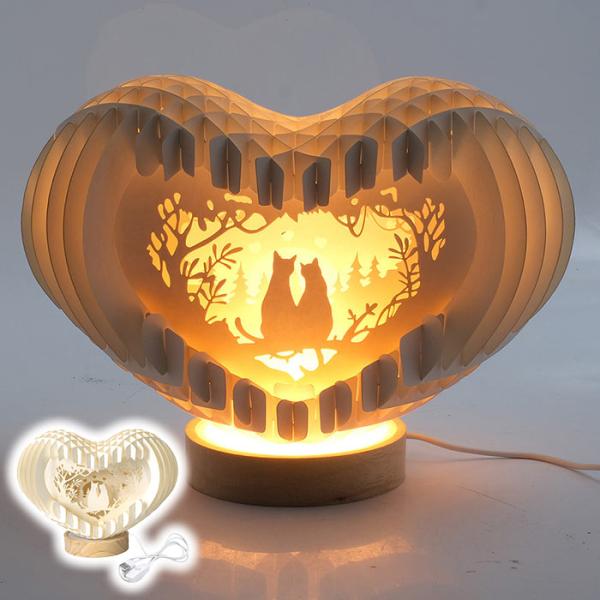 GREEN HOUSE（グリーンハウス） ライト 照明 卓上 飾り 切り絵ライト