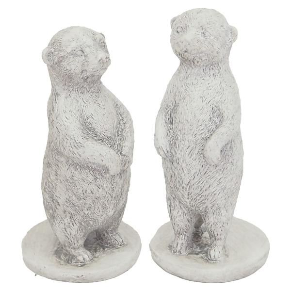 【サイズ】左：約幅5×奥行5.5×高さ10.5cm、右：約幅5×奥行5.5×高さ11.5cm【素材】レジン・グラスファイバー【原産国】中国※色、形、サイズ等個体差がありますのであらかじめご了承ください。※素材の特性上、気泡やひずみが入る場合...