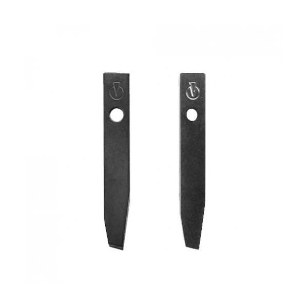 各種木工用の自由錐Wに標準で付属している刃(左右各1枚)です。【仕様】材質：ハイス鋼 穴あけ深さ：30mm まで 主な適応材：木材・石こうボード・プラスチック など【神沢鉄工 自由錐W 木工用 替刃 K-106-2】穴あけ機 電動ドリルパー...