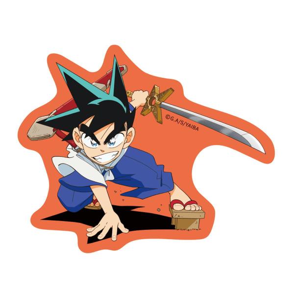 激レア　YAIBA　ヤイバ　鉄刃　スイング　ストラップ　マスコット 真・侍伝YAIBA ステッカー（鉄刃）YB-SE001 4996740611858