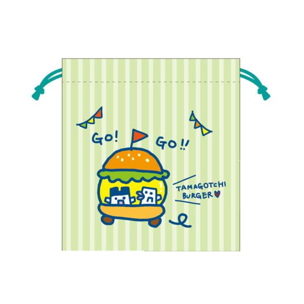 たまごっち 巾着（バーガー）TG-KI003 4996740613715 メール便OK トーシンパック