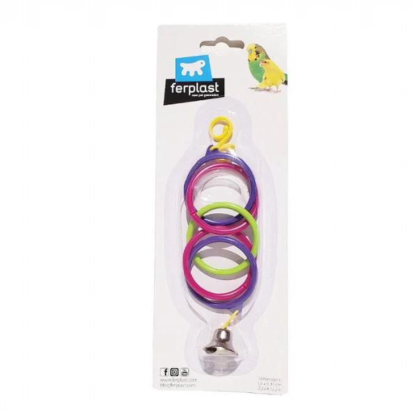 イタリアferplast社製の小鳥用おもちゃカラフルなプラスチックトイでゲージ内も明るい雰囲気になります♪Size■ W5.5 H30 cm※こちらの商品はイタリアから入荷する際、柄、色を指定する事ができない為、在庫商品から順番に発送させて...