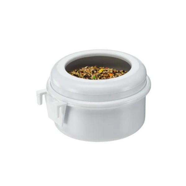 イタリアferplast社製の鳥かごに掛けて使える餌入れ。鳥かごに掛けてお使いください。■本体サイズ：10x10xh7cm■素材：プラスチック■Made in : Italy※こちらの商品はイタリアから入荷する色を指定する事ができない為、在...