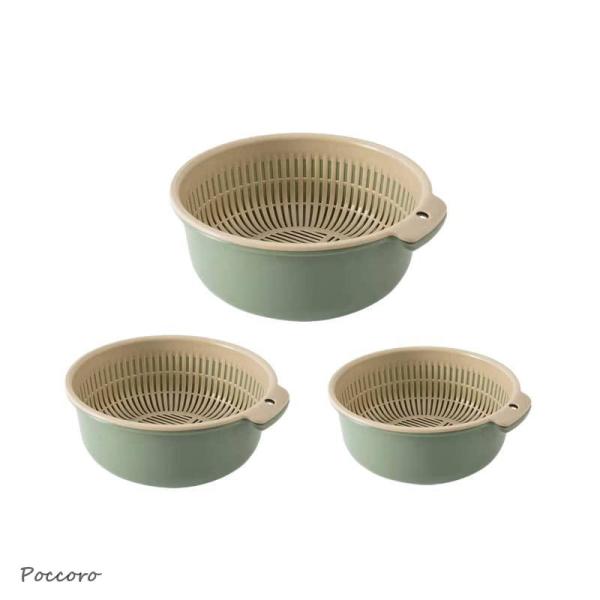 【高品質】当社のキッチンザルストレーナーは、無毒で耐久性があり、BPAを含まない食品グレードのPPでできており、防水性、耐食性があります。パッケージには3個のドレンバスケット（S*1、M*1、L*1）が付属し、取り外し可能な機能により、6つ...