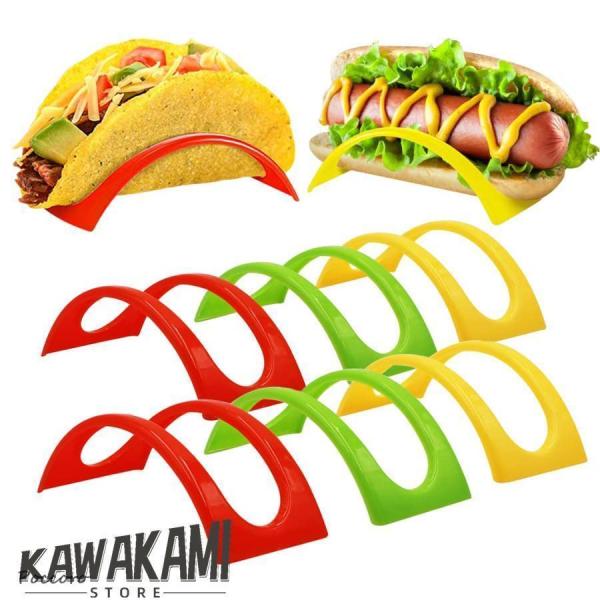 斬新なデザイン：トルティーヤシェルホルダーの湾曲したデザインは、新鮮なソース、肉、野菜を入れたときにトルティーヤを直立させ、直立させた状態で玉ねぎ、サワークリーム、チーズなどを簡単に追加できます。収納可能なトルティーヤホルダー：トルティーヤ...