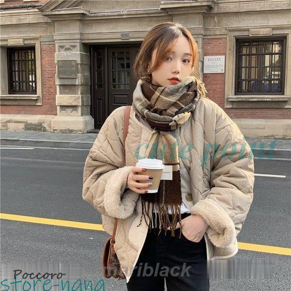 リバーシブル キルティング ボア レディース ボアジャケット アウター