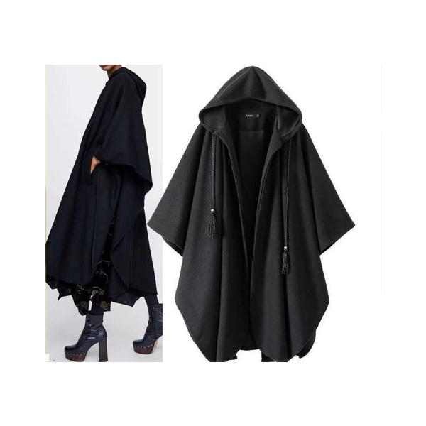 ポンチョ ポンチョコート レディース コート 秋冬 マント ケープ