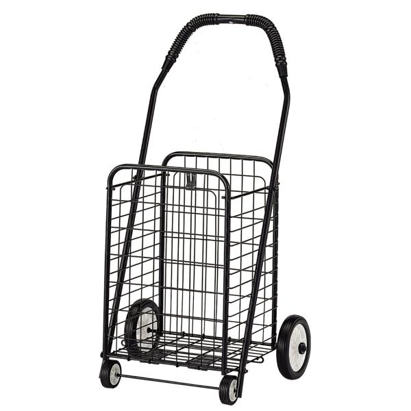 ●お買い物アウトドアなど多目的に使用できます●折りたたむとスリムになり、コンパクト収納可　【商品詳細】カラー：ブラック サイズ：使用時/幅475×奥行425×高さ840mm、折りたたみ時/幅475×奥行150×高さ955mm 重量：3300...