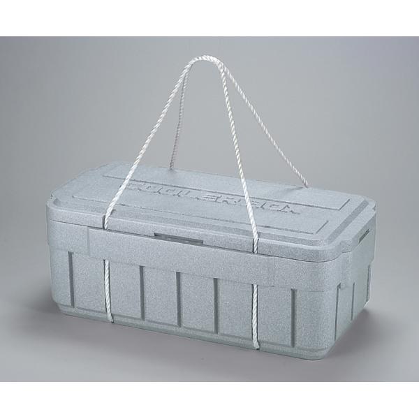 ●便利な水抜き栓が付いています　【商品詳細】カラー：グレー サイズ：幅745×奥行380×高さ290mm、内寸/幅620×奥行270×高さ170mm  材質：本体/発泡スチロール 容量：容量 ：(約)30L    原産国：日本