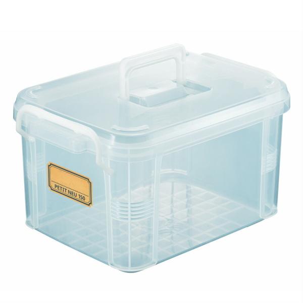 ハンドル付きで持ち運びが容易です。■半透明ですので内容物が外から確認できます。仕様サイズ 幅24×奥行33.7×高さ19.2cm重量 611g素材 ポリプロピレン原産国 日本