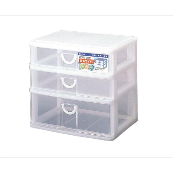 ●間口が広く使いやすい横広タイプエルピスAW-412   W●取っ手付きだから引き出しスムーズ●A4サイズの用紙が入ります。商品詳細カラー ホワイトJANコード 4973230287267サイズ 約幅34.5×奥行25.5×高さ32.2cm...