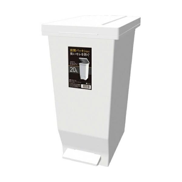 他サイト： アスベル(株) エバンＭＰ密閉ペダルペール２０L ホワイト ゴミ箱 屑入 ダストボックス 防臭の商品画像