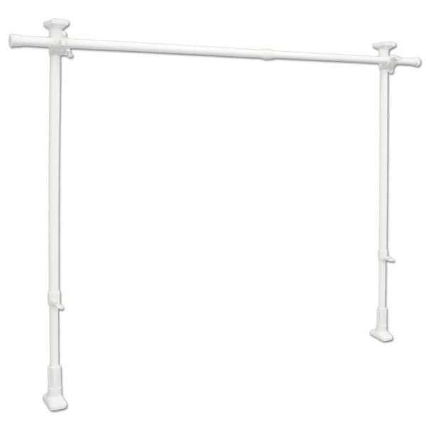 サイズ(約):幅70~120×高75~120×奥行10cm本体重量(約):1.2kg特徴:ねじ・くぎ不要で取付簡単。幅・高さを調節できるので場所に合わせてすっきり収納できます。商品名:突ぱりクローゼットハンガー耐荷重:15kg取付幅:70~...