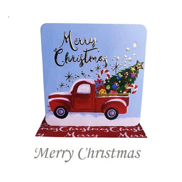 クリスマスギフトカード　クリスマスレッドカー