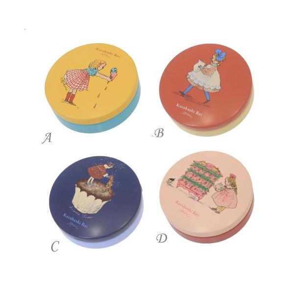 くらはしれい 缶入りメモ  4種