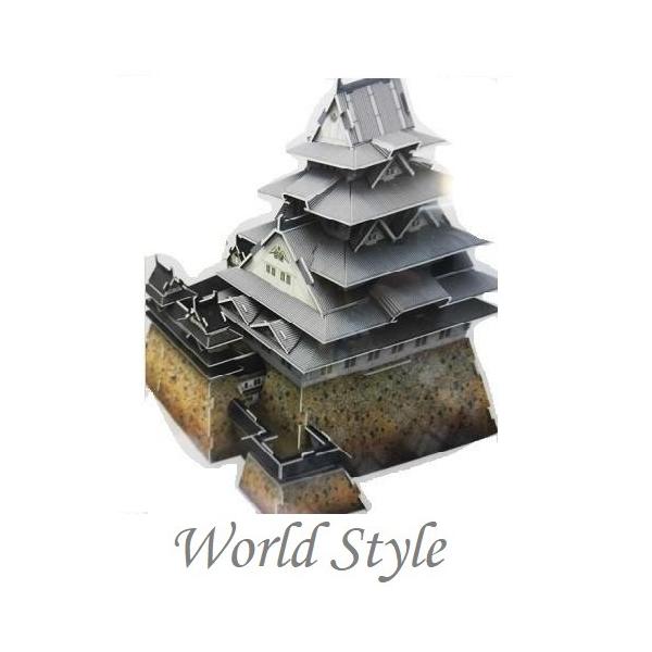 3D立体組み立てパズル 改修後カラー版姫路城 世界遺産 国宝 のり