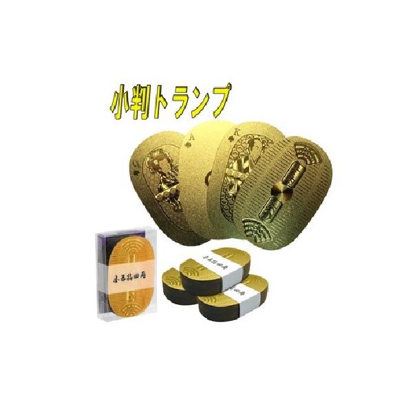 トランプ　小判トランプ　おもしろ雑貨　お届け方法ゆうパケットメール便で2個まで　指定日代引き不可生産地中国　素材PET　　パッケージサイズ9x6x3.cm
