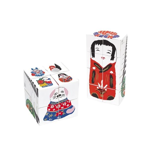 ペーパーキューブ　讃岐玩具　WATOY SANUKI FOLK TOY CUBES 和柄