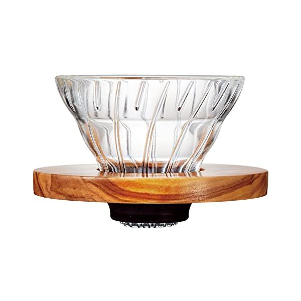 ハリオ V60 耐熱ガラス 透過コーヒードリッパー 12杯用 