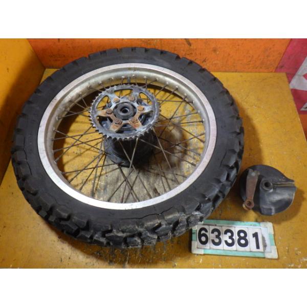 。 63381 ヤマハ 1KH-028〜 セロー225 '87 キック車 純正 リアホイール