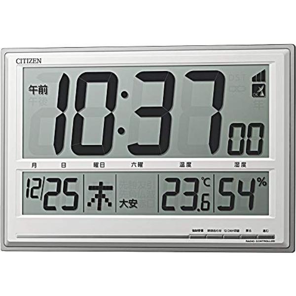 CITIZEN シチズン 置き時計 掛け時計 電波時計 温度・湿度計付き