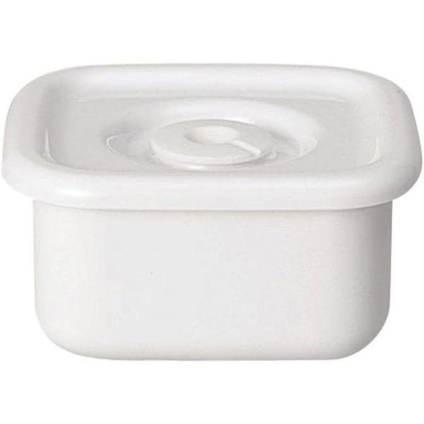 野田琺瑯 ホワイトシリーズ スクエア密閉蓋付S WSMS容器本体