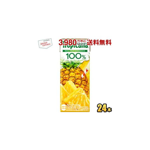 他サイト： キリン トロピカーナ100％ パインアップル 250ml紙パック 24本入 果汁100% パイナップル パイン ジュース ポイント利用 爆買の商品画像