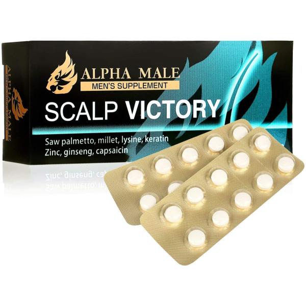 SCALP VICTORY ノコギリヤシ ボリュームアップ サプリ 亜鉛 リジン ケラチン 毛髪診断士×医師監修 サプリメント 40錠