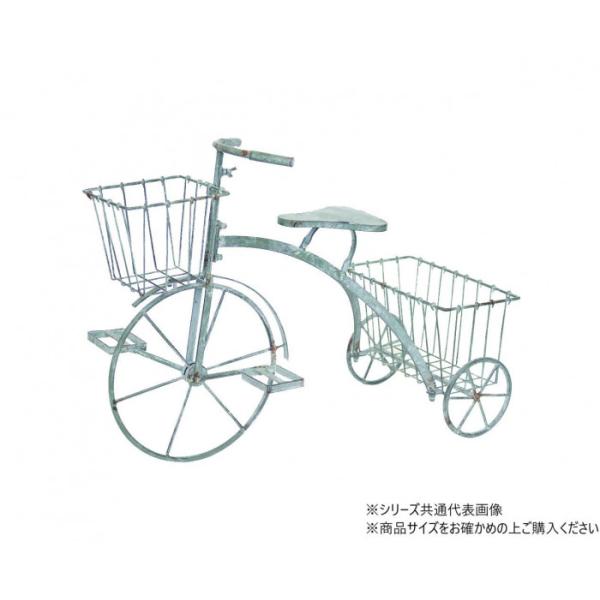 オブジェ ガーデンシャビートライシクル 三輪車型 アイアン 庭 飾り