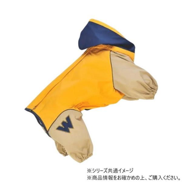 ドッグウェア レインコート 3号 マスタード 普通犬用 全カバータイプ