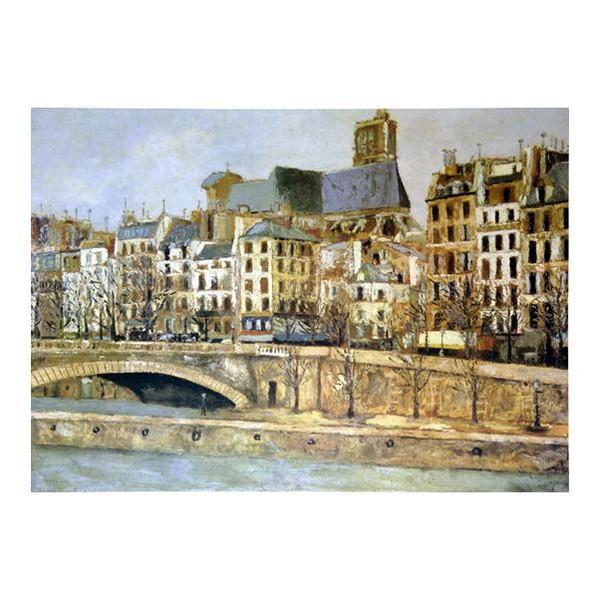 複製画 ユトリロ パリのサン・ジェルヴェ教会 10号 額装品 絵画