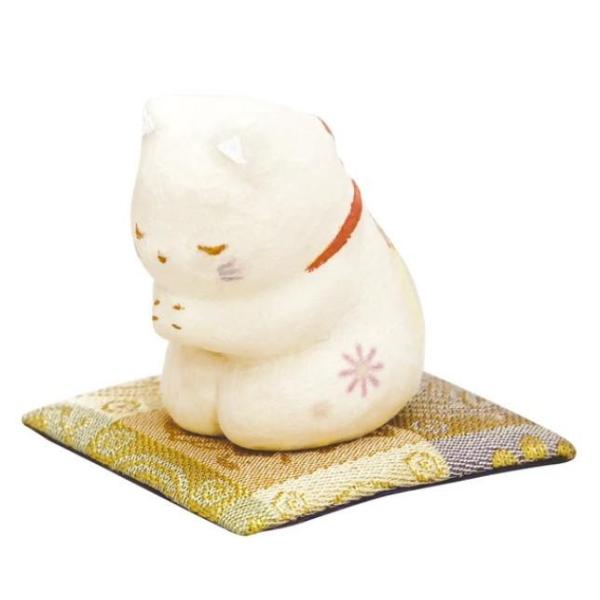 遺骨カプセル付置物 猫型 陶器製 分骨 供養 感謝の祈り 小サイズ