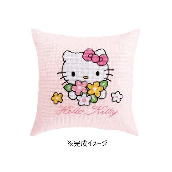 刺繍キット 初心者 刺繍 クロスステッチ クッションキット キティちゃんグッズ