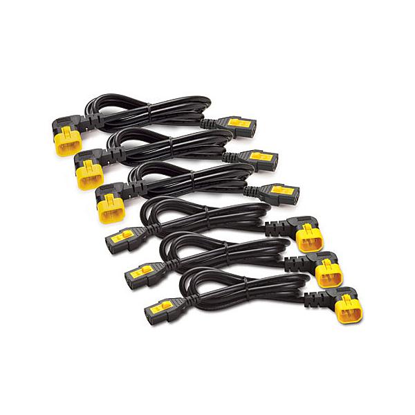 �V���i�C�_�[�G���N�g���b�N AP8702R-WW Power Cord Kit (6 ea) Locking C13 to C14 (90 Degree) 0.6m