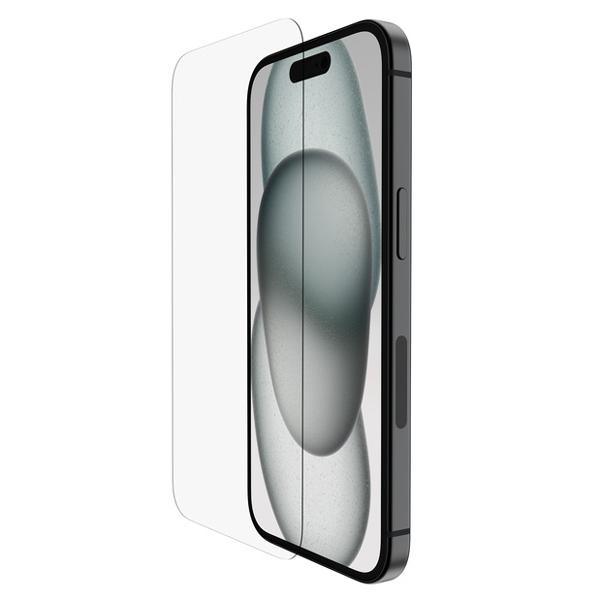 [Release date: January 9, 2024]SFA095ec belkin ベルキン SCREENFORCE iPhone 15 14 Pro ウルトラガラス + 抗菌 画面保護フィルム