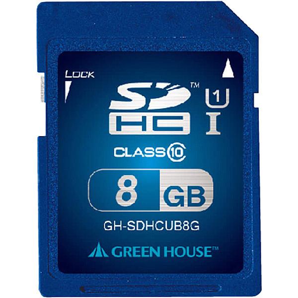 GREEN HOUSE GH-SDHCUB8G SDHC[J[h UHS-I NX10 8GB