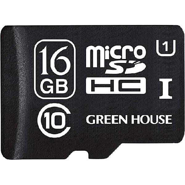 GREEN HOUSE GH-SDMRHCUB16G microSDHCJ[h UHS-I U1 NX10 16GB