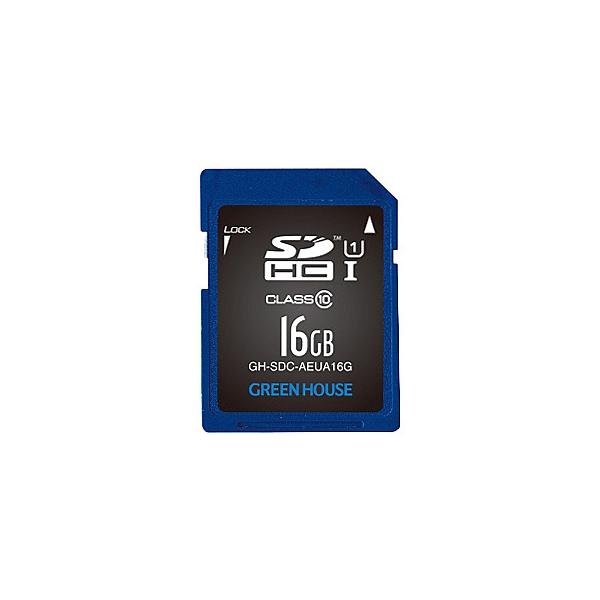 GREEN HOUSE GH-SDC-AEUA16G f[^T[rXt SDHC[J[h UHS-I NX10 16GB