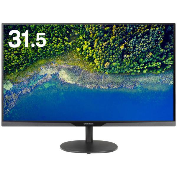 GREEN HOUSE GH-LCW32C-BK 31.5^ChtfBXvC/ 1920×1080/ HDMIADisplayPortAmini D-Sub15/ ubN/c