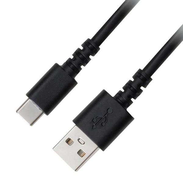 GREEN HOUSE GH-UCACA10-BK USB Type-A - USB Type-C 充電/ データ転送ケーブル 1m ブラック