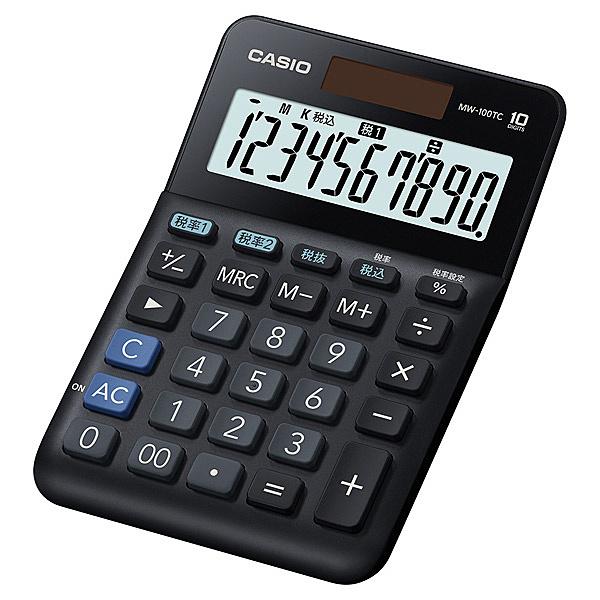 CASIO MW-100TC-BK-N W�ŗ��d�� �~�j�W���X�g�^�C�v 10�� �u���b�N