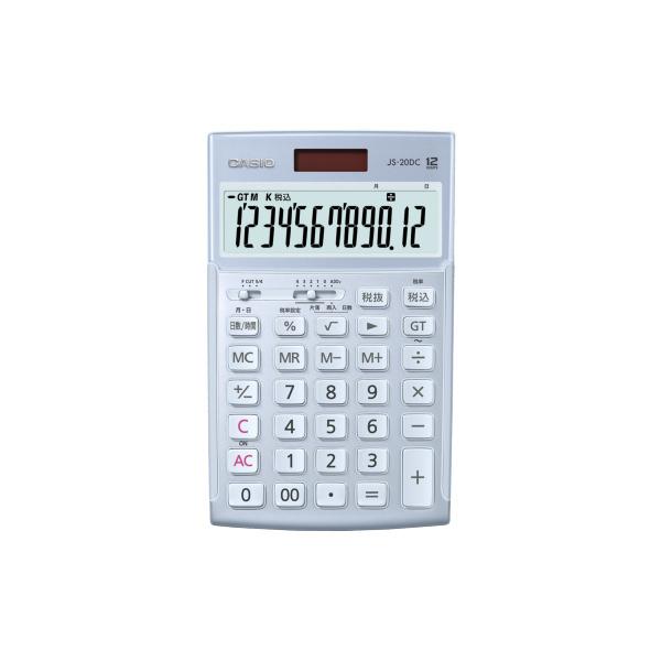 CASIO JS-20DC-BU-N d 12 ԌvZ WXg^Cv u[