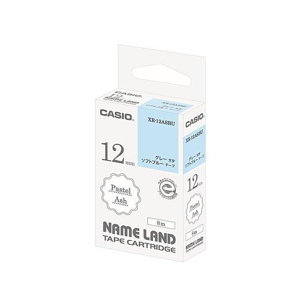CASIO XR-12ASBU �l�[�������h�p�p�X�e���A�b�V���e�[�v 12mm �\�t�g�u���[/ �O���[����